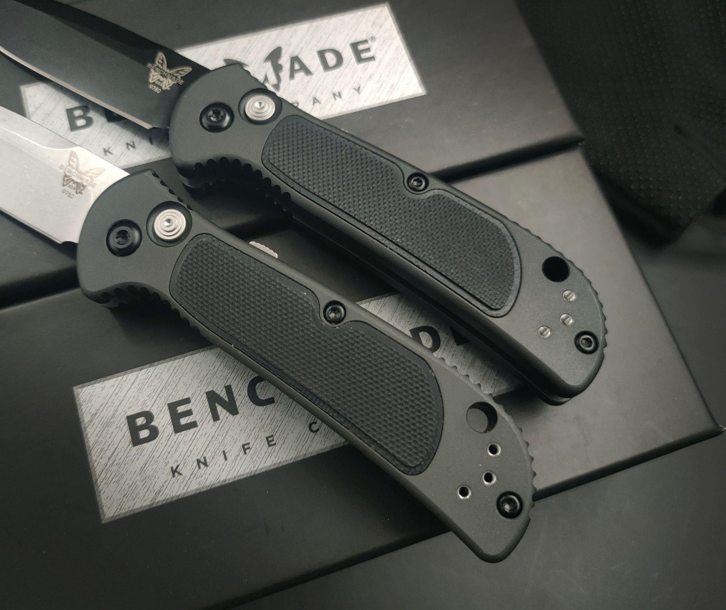 New Benchamde 9750 Mini Coalition S30V Steel Blade Titanium Alloy +G10 Handle Spring Assisted Portable Survival Dagger Tactical Folding Pocket Knife AUTO Knives