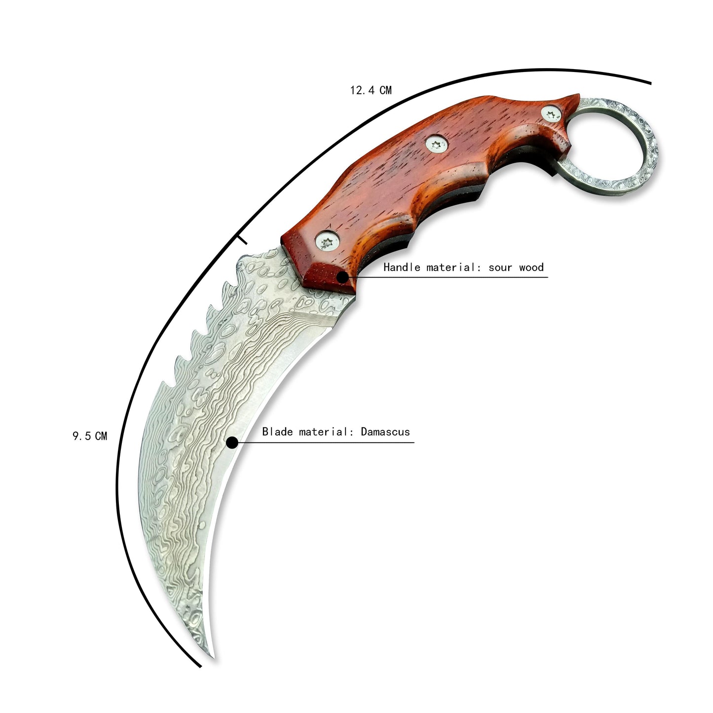 dinosaur Damascus steel Hawk Claw Blade Tactical Outdoor Handle  Blade Pocket  BLADE Neck Knife claw saber tactical survival edc  self-defense Claw knife
