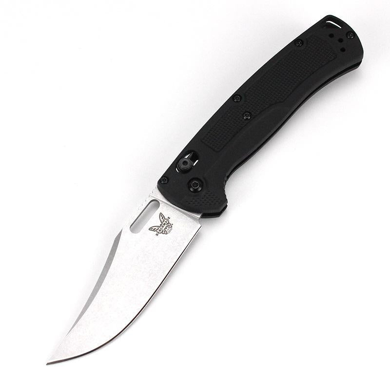 Newest Benchmade 15535 AXIS Lock Tactical Folding Knife CPM154 Steel Blade Nylon Handle Outdoor Everyday Carry Camping Survival Knives Pocket EDC Tool, Black/Orange