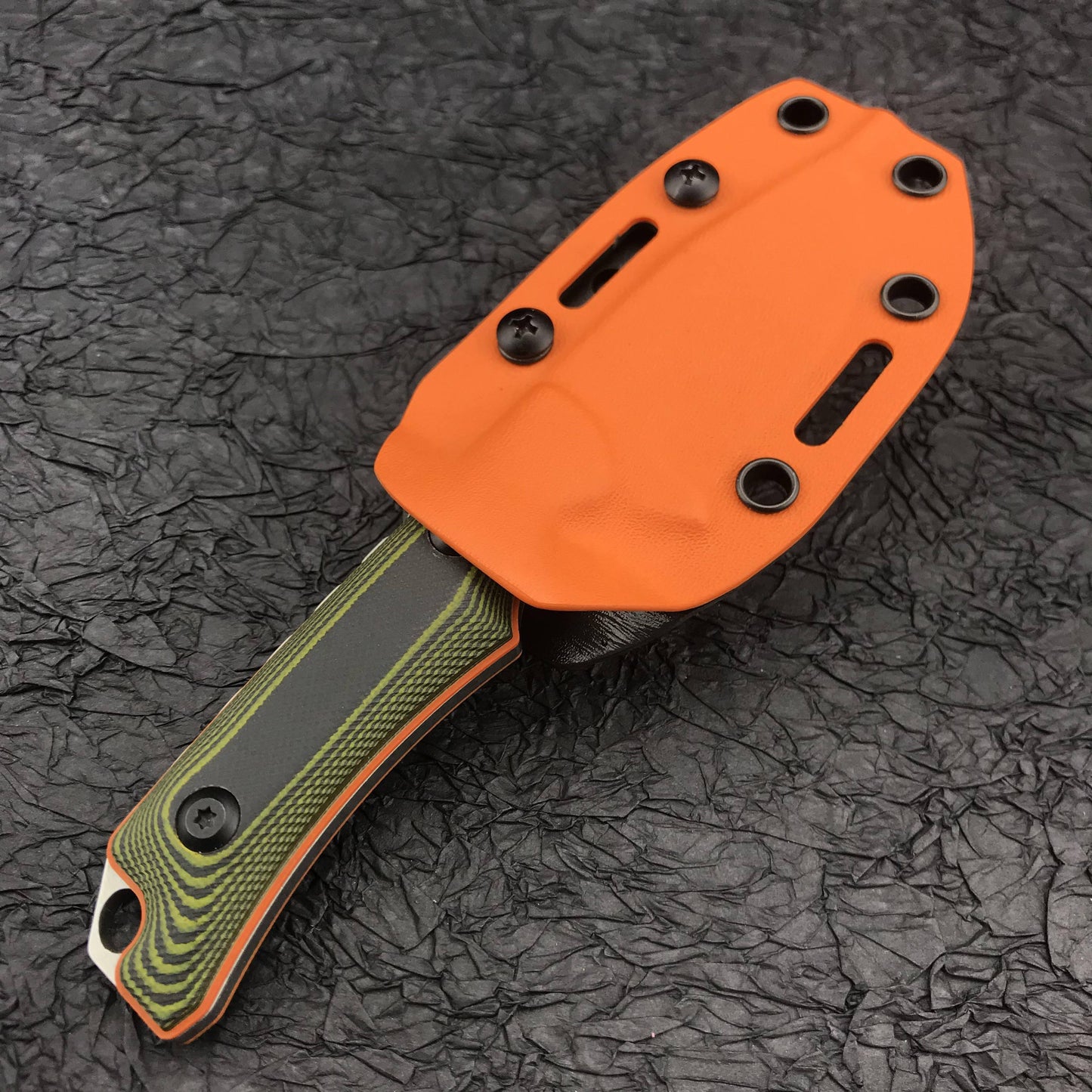 New Benchmade 15017-1 Hunt Hidden Canyon Hunter Fixed Blade Knife , Richlite/ Green G10 Handles,2.79" 8Cr13Mov Drop Point knives Kydex Sheath
