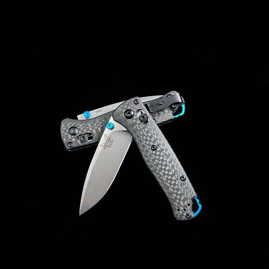 Benchmade 533-3 Mini Bugout AXIS Folding Knife 2.82 S90V Blade Carbon Fiber Handles Outdoor Camping Hunting Pocket Tactical Self Defense