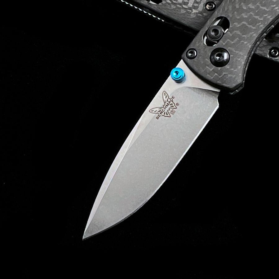 Benchmade 533-3 Mini Bugout AXIS Folding Knife 2.82 S90V Blade Carbon Fiber Handles Outdoor Camping Hunting Pocket Tactical Self Defense