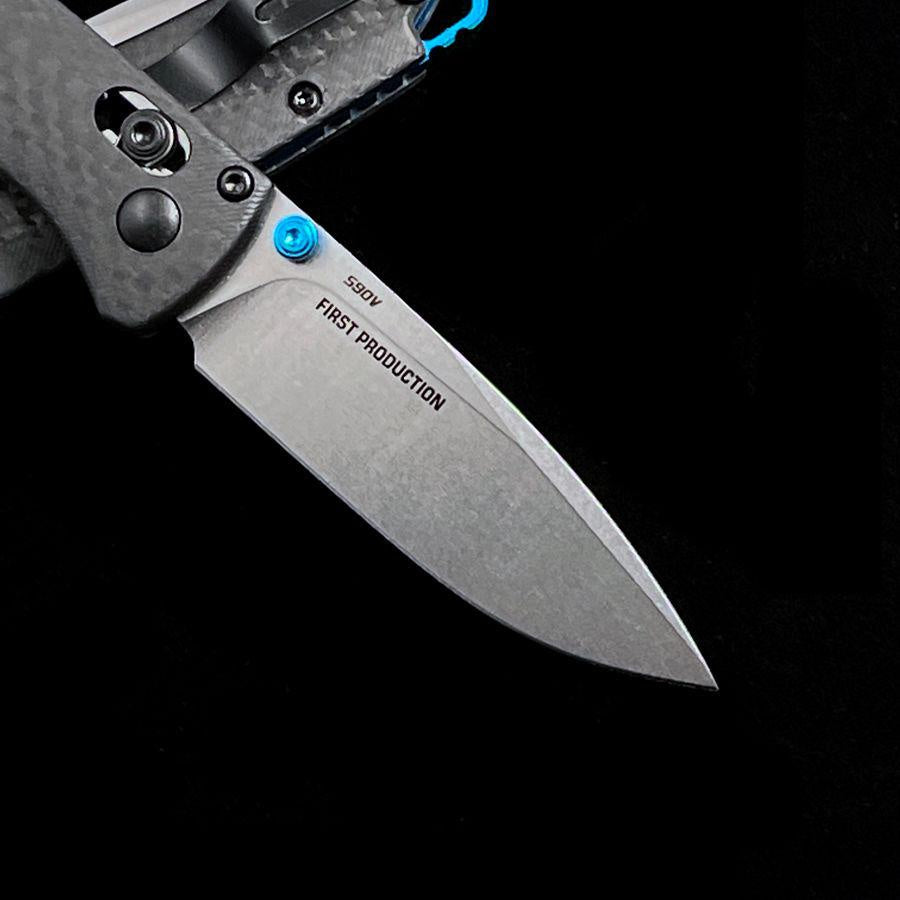 Benchmade 533-3 Mini Bugout AXIS Folding Knife 2.82 S90V Blade Carbon Fiber Handles Outdoor Camping Hunting Pocket Tactical Self Defense