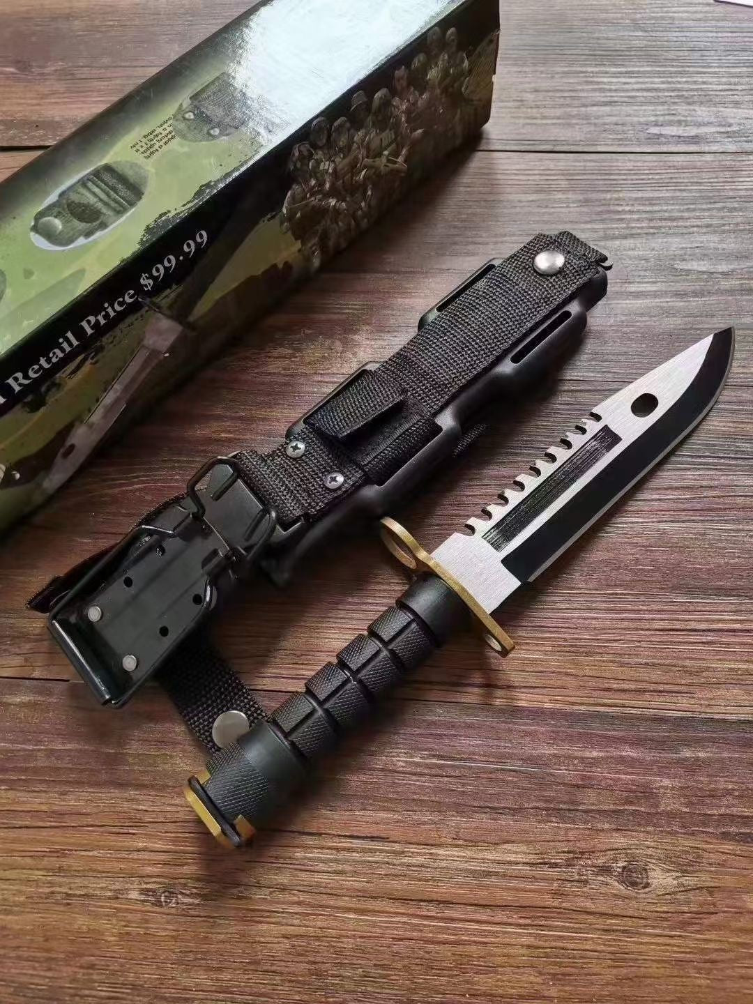 D80 tactical fixed blade military Army COMBAT knives outdoor survival tools
