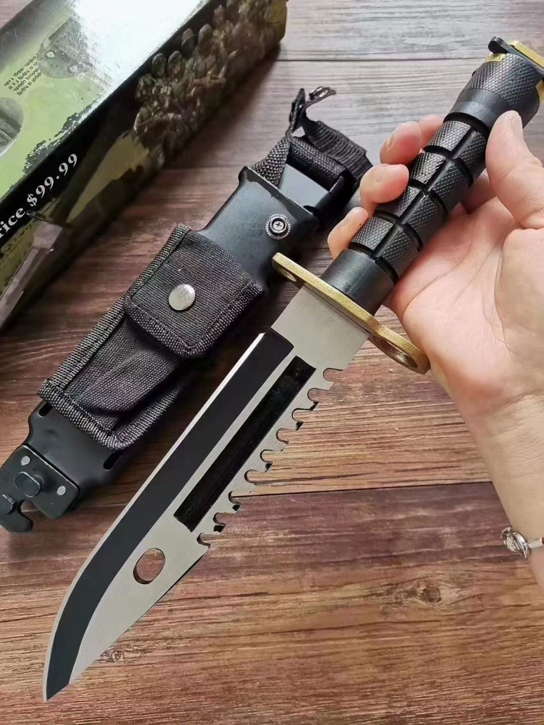 D80 tactical fixed blade military Army COMBAT knives outdoor survival tools