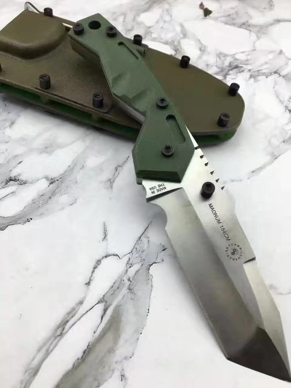 Dwaine Carrillo TACTICAL HUNTING FIXED BLADE MILITARY COMBAT SURVIVAL KNIFE OUTDOOR TOOLS